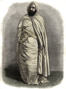 Portret van Ben Mahi Ed Din Abd El Kader (Abd El-Kader) (1808 - 1883) ABDELKADER, Amir van Mascara, militair en religieus leider, - Portret van Ben Mahi Ed Din Abd El Kader (Abd El-Kader) (1808-1883) Emir Algerijns door Unknown artist