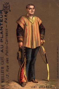 Portret van Benito Juarez (1806-1872), Mexicaanse politicus door Unknown artist