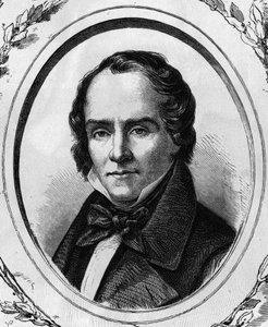 Portret van Casimir Delavigne, Franse dichter en toneelschrijver (1793 - 1843) gravure uit 1866 door Unknown artist