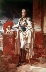 Portret van Charles X (1757 - 1836), Koning van Frankrijk van 1824 tot 1830. Schilderij. Museum van Capodimonte, Napels.