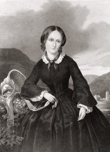 Portret van Charlotte Bronte (1816 - 1855), dichter en romanschrijver door Unknown artist