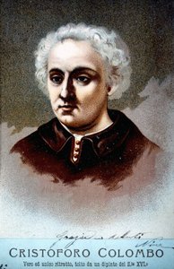 Portret van Christoffel Columbus