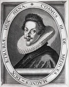 Portret van Cosimo II door Medici. Cosimo II door Medicis (1590-1621)