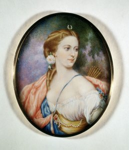 Portret van gravin Anna Walewska, geboren Anna Maria Ricci, vrouw van graaf Walewski (1810 - 1868). Museo del Risorgimento. Milaan