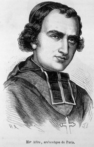 Portret van Denys Auguste Affre (1793-1848), aartsbisschop van Parijs door Unknown artist
