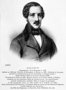 Portret van Donizetti Gaetano