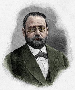 Portret van Emile Zola (1840-1902) door Unknown artist