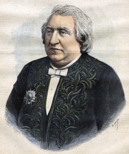Portret van Ernest Renan in academische kleding door Unknown artist