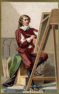 Portret van Eustache Le Sueur (1617 - 1655), Franse schilder, ontwerper en decorateur door Unknown artist