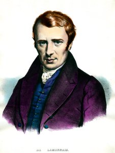 Portret van Felicite Robert de Lamennais (1782-1854) Franse schrijver door Unknown artist