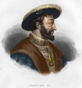 Portret van Frans I (1494 - 1547) koning van Frankrijk