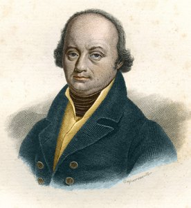 Portret van Franz-Joseph Gall (1758 - 1828), Duitse arts (gravure 19e eeuw)