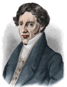 Portret van Franz Grillparzer (1791-1872), Oostenrijkse toneelschrijver.