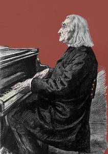 Portret van Franz Liszt (1811-1886), Hongaarse pianocomponist en pianist door Unknown artist