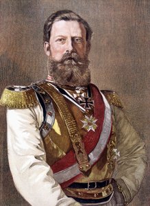Portret van Frederik III (1831-1888), Keizer van Duitsland en Koning van Pruisen.