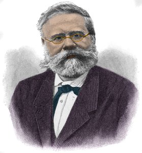 Portret van Fritz Reuter (1810-1874) Duitse schrijver
