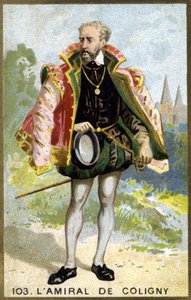 Portret van Gaspard de Châtillon, Heer van Coligny (1519 - 1572), Admiraal van Frankrijk