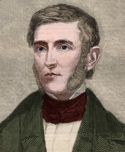 Portret van George Bancroft (1800-1891), Amerikaanse historicus en politicus. Gravure in 
