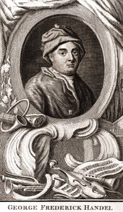 Portret van George Frederick Handel (Georg Friedrich Handel