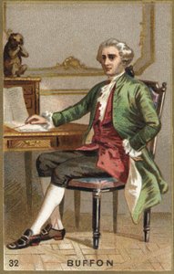 Portret van Georges Louis Leclerc, Graaf van Buffon (1707 - 1788), Franse natuuronderzoeker en schrijver