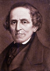 Portret van Giacomo Meyerbeer (gravure)