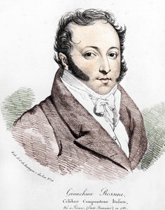 Portret van Gioacchino Rossini (1792-1868). door Unknown artist