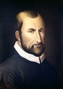 Portret van Giovanni Pierluigi Da Palestrina (1525 - 1594), Italiaanse componist.