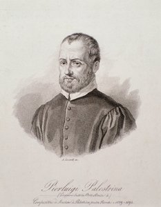 Portret van Giovanni Pierluigi da Palestrina door Unknown artist