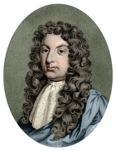 Portret van Henry Purcell (1659 - 1695), Britse componist. door Unknown artist