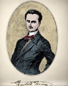 Portret van Ippolito Nievo (1831-61) Italiaanse schrijver en patriot door Unknown artist
