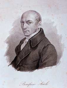 Portret van de Italiaanse componist Bonifazio Asioli (1769-1832)