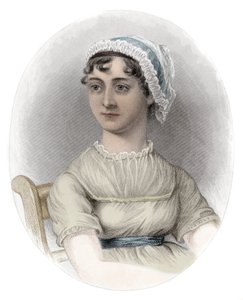 Portret van Jane Austen (1775-1817) - Portret van de Engelse schrijfster Jane Austen (1775-1817)