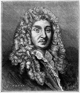 Portret van Jean Baptiste Lully (Giovanni Battista Lulli) (1632-1687), Franse componist van Italiaanse afkomst. Uit een gravure uit die tijd door Unknown artist