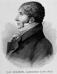 Portret van Jean Francois Lesueur (1762 - 1837), Franse componist door Unknown artist