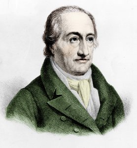 Portret van Johann Wolfgang Von Goethe (1749-1832). door Unknown artist