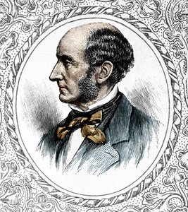 Portret van John Stuart Mill. Britse filosoof en econoom 1806 tot 1873