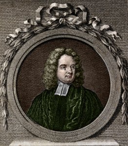 Portret van Jonathan Swift. Ierse schrijver (1667 tot 1745). door Unknown artist