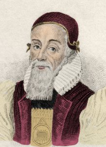 Portret van Joseph Hall (1574-1656) Engelse Bisschop door Unknown artist
