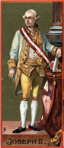 Portret van Jozef II (1741-1790), aartshertog van Oostenrijk, keizer (gekozen, niet gekroond) van het Heilige Roomse Rijk (1765-1790).