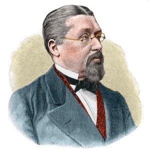 Portret van Joseph Victor von Scheffel (1826 -1886) Duitse schrijver en dichter.
