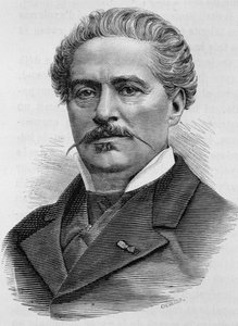 Portret van Jules Ducatel. Gravure uit de 19e eeuw. door Unknown artist
