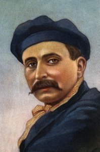 Portret van Louis Bleriot (1872-1936), Franse vliegenier en industrieel. door Unknown Artist