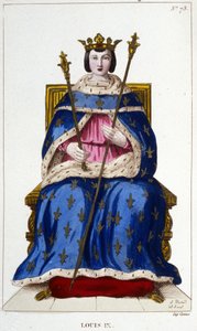 Portret van Lodewijk IX of Sint Lodewijk (1214 - 1270) door Unknown artist