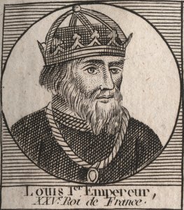 Portret van Lodewijk I de Vrome door Unknown artist
