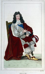 Portret van Lodewijk XIV (1638 - 1715), koning van Frankrijk.