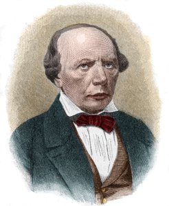 Portret van Ludwig Uhland (1787-1862), Duitse romantische dichter