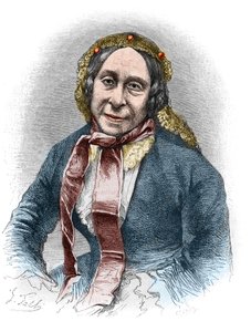 Portret van Madame Desbordes Valmore (Marceline Felicite Josephine Desbordes-Valmore) door Unknown artist
