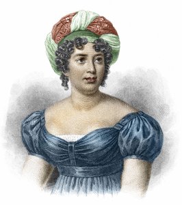 Portret van Madame de Staël (1766-1817), schrijfster. door Unknown artist