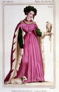 Portret van Madeleine van Frankrijk (1443 - 1495), Gravin van Foix door Unknown artist