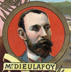 Portret van Marcel Auguste Dieulafoy door Unknown artist